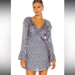 Free People Sweetest Thing Mini Dress Midnight Cowboy
